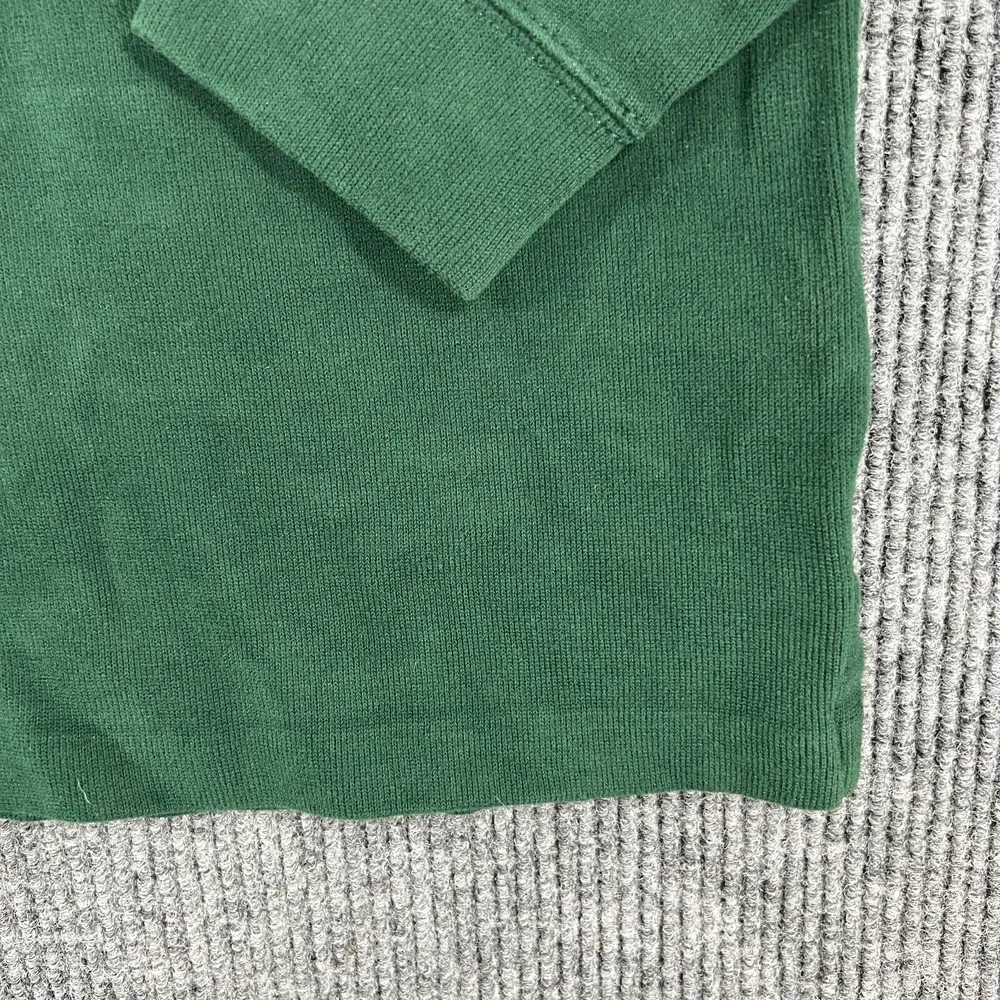 Polo Ralph Lauren Sweater Mens XL Extra Large Green Long Sleeve Mock 1/4 Zip